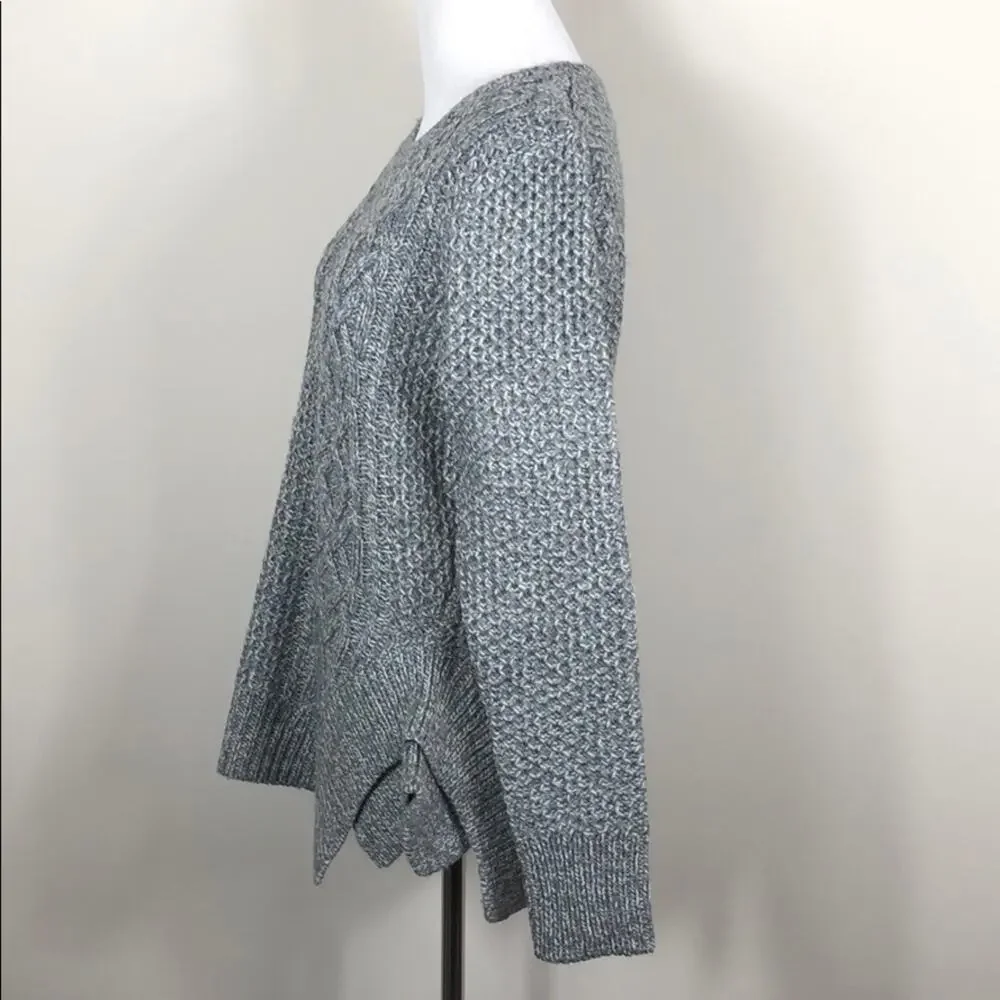 StyleStalker Grey Kyanite Sweater Knit Draped Hem NWT Size Small